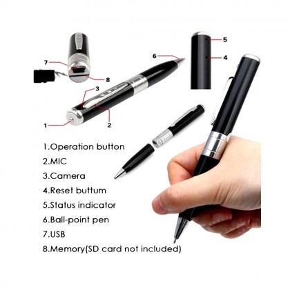 Pen Camera 32GB Video with Voice Recorder